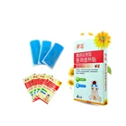Travelling first aid home health care blue hydrogel babies kids relieving headache fever medical cooling gel pads