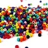 6 by 9mm Opaque Neon Multi Color Pony Beads for Beading Crafts