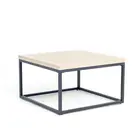 Square Table Outdoor Metal Table Modern Square Slab Box Metal Frame Outdoor Coffee Table