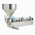 Stainless Steel semi-auto peanut butter jar cream paste filling machine with particulate
