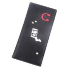High quality cheap customized card holder mens slim leather printing wallet long