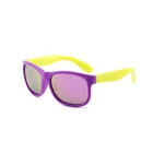 Colorful oversize square sun glasses silicone kids sunglasses 2019 custom logo
