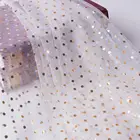 Professional embroidery mesh glitter sequin soft mesh fabric