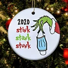 Family Sublimation Home Quarantine Personalized Christmas Decoration Christmas Ornaments In Bulk