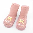 New bow baby cartoon socks soft bottom non-slip floor socks
