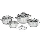 Hot Pot Hot Sale 10pcs Stainless Steel Induction Kitchen Cookware Set Cooking Pot