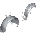 Shields Fit Perfectly Flannel Fender Liner Splash Shields Fit For BMW X1 F49 OEM 51717463797 L / 51717463798R