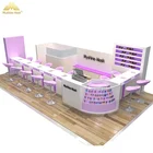 Myshine beauty manicure furniture design nail kiosk nail salon shop nail furniture
