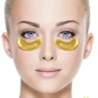 Pure 24K Crystal Gold Hydrogel Eye Film luxury mask Remove dark circles puffiness Anti Aging Anti Wrinkle