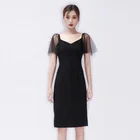 MZ19714 Wholesale Womens Dresses Mature Ladies Bandage Summer Formal Evening Party Midi Dress
