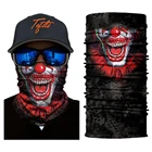 Promotional 25*50cm magic reflective face mask joker bandana wrap sport headwear
