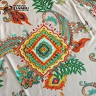 2020 hot sale baroque style reactive digital printing rayon moss crepe on clothing fabric