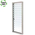Clearview Furnishing China Australian standard AS2047 aluminum glass louver windows