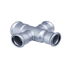 Foshan manufacture 3 way elbow plastic fittings cross pipe equal tee for PVC Pipeline