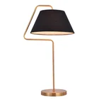 new iron brass finish iron tube cross table lighting lamp with black Shining color for hotel