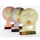 Antique gold silver copper bronze marathon winner number 1 2 3 memorial big stand cheap gold honor medals