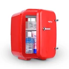 ミニ冷蔵庫 5L 電気クーラーとウォーマー: AC/DC ポータブル熱電システム、のための車/屋内/屋外冷蔵庫