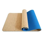 Wholesale odorless shock proof 6mm travel cork yoga mat