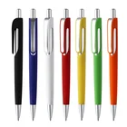 New ABS ballpoint pen 1.0mm refill with clip custom logo plastic pens for promotional