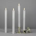 real wax luxury long lasting led taper candle Home decor