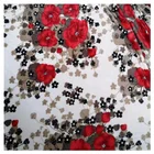 Leda textile mid-east double sided floral 200gsm flannel printing fabric for blanket