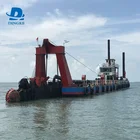 DINGKE Hydraulic Suction Cutter Dredger/River Sand Cleaning Machine/Sand Dredge Boat for Sale
