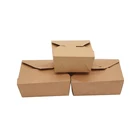2019 Wholesale high quality chinese products custom biodegradable kraft paper natural sandwich packaging fast food box