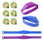 Silicone Wristband Silicone In Stock Adjustable Silicone Hand Sanitizer Wristband With Plastic Bottle