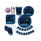 Customized Birthday Party Decorations Video Game Party Supplies Set For Boy Game Players