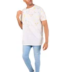 wholesale unisex oversize multi paint splatter color casual t shirt