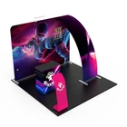 Trade Show Booth Show Booth Portable Aluminum Tube Tension Fabric Trade Show Display 3x3 Booth