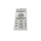 Custom printed logo satin care label for garment shirt
