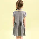 Summer Dress For Summer New Summer Uniform Style Child Short Sleeve Girls Princess Swing Dress Cotton Skirt For Birthday