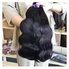 卸売の Aliexpress 送料サンプル生オリジナルバージンキューティクル同盟毛 100% インドの髪人間毛織りバンドル & フロント