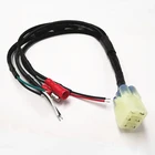 Yahama Ducati motorcycle 22AWG red insulated bullet 6 pin tyco connector Wiring Harness Kit