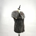 2019 luxury Short Natural Women Knitted Mink Fur Coat