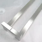 Big square D type door pull handle in stainless steel 304 material for front door