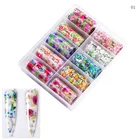 Nail Art Transfer Designer Nail Art 10 Designs Flower Leopard Nail Art Foil Transfer Paper