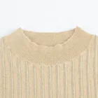 12 Gg Women High Quality 100% Acrylic 12 GG O Neck Fashion Winter Knitted Long Sleeve Women Sweater