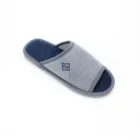 Terry Cloth Open Toed Man Home EVA Outsole Indoor Slipper Basic Shoes