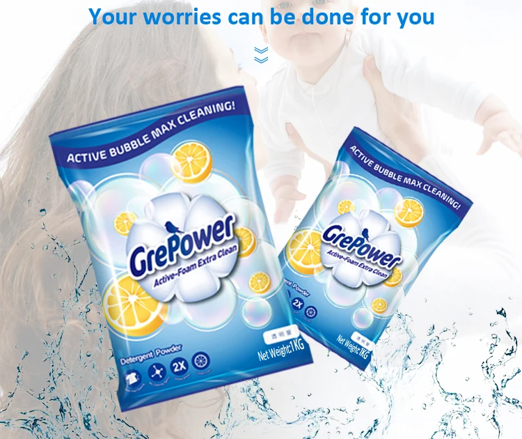 fast cleaning detergent powder