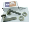 zinc alloy antique bronze knurled handle door handle