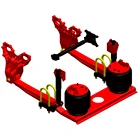 High performance 4*2 guide arm spring truck air suspension
