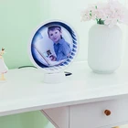 Large Photo Frame New Round White ABS Large Mould Tabletop Decorative Make Up Light Party Led Photo Mirror Frame