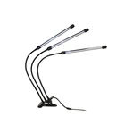 Amazon Top Seller 3 Triple Head Gooseneck Clip Desk Plant LED Grow Light for Microgreens