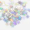 6 mm Ultra thin Sequin Snow Flower 3D Laser Silver Glitter Nail Sequin For Nail Art