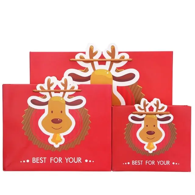 packaging christmas paper bag for gift       material 157 g art