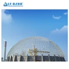 Bolt ball joint hot dip galvanization steel space frame roof construction