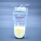 Wholesale Bpa Free Freezer Safe Zip Lock Self-Standing Up Pouch Mother Breast Milk Storage Bag For Baby Feeding