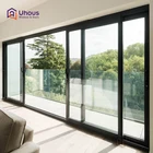 Modern house exterior windows and doors security patio door aluminium glass sliding door